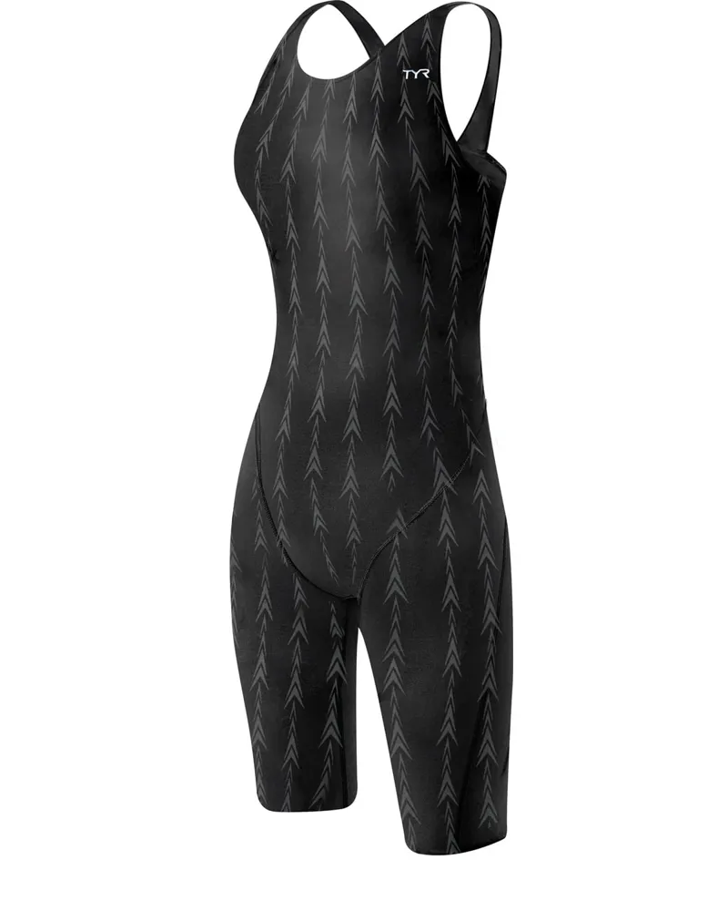 TYR Women's Carbon Aero Back Short John Tri Suit -  Black